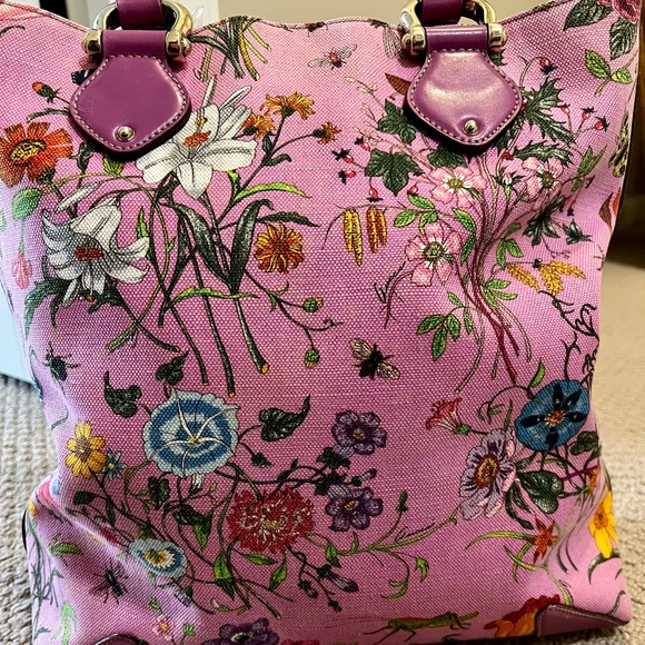 Gucci floral large canvas tote - Picture 13 of 16